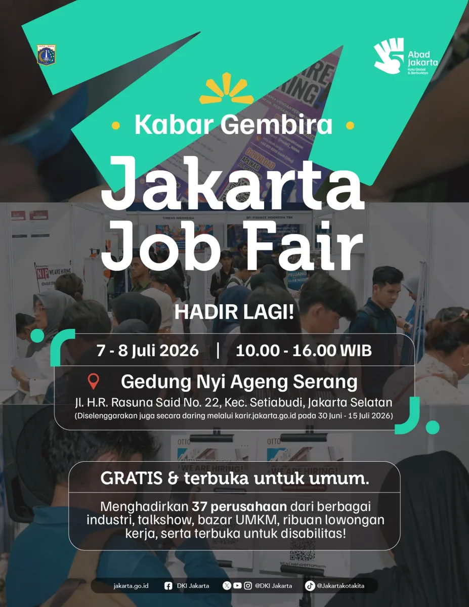 Job Fair Kabupaten Pangandaran 2026 (Suku Dinas TKTE Wilayah Kabupaten Pangandaran Barat) : 7-8 Juli 2026